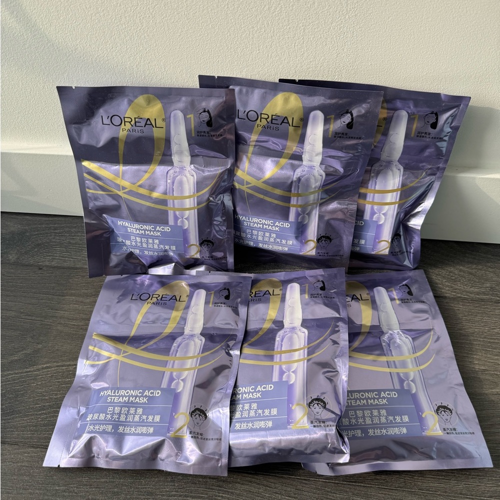 L'Oreal Paris Hyaluronic Acid Steam Mask Set (Hair)